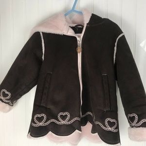 IZZI by ROTHSCHILD Jacket Girl Size 24M Pink Brown